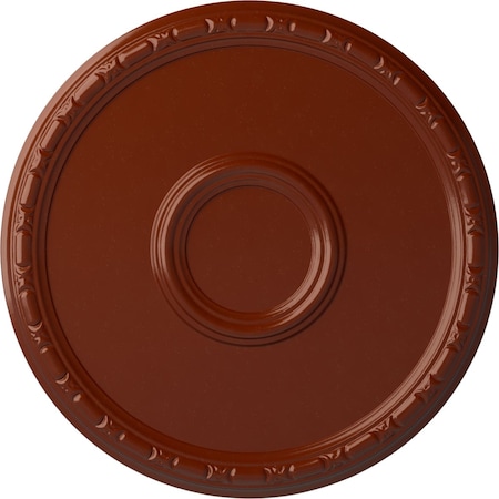 Odessa Bead & Barrel Ceiling Medallion (Fits Canopies up to 5"), 19 3/4"OD x 1 3/8"P, Firebrick
